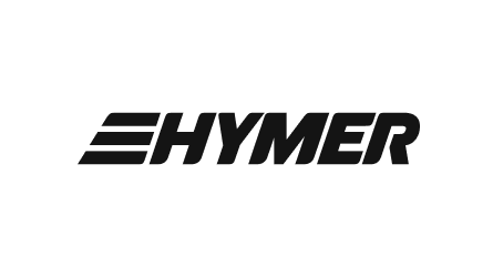 Hymer-Logo in schwarzer Schrift auf weißem Hintergrund.