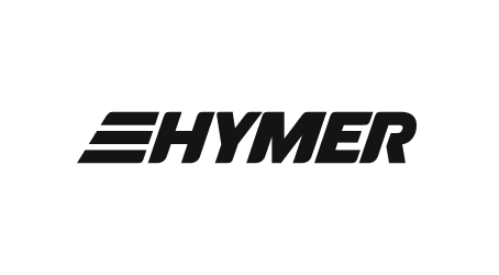 Hymer-Logo in schwarzer Schrift auf weißem Hintergrund.