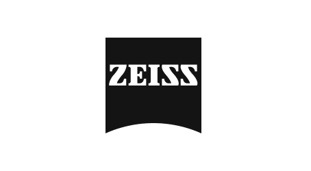 Zeiss-Logo in Schwarz-Weiß, repräsentiert Präzisionsoptik und Technologieprodukte.