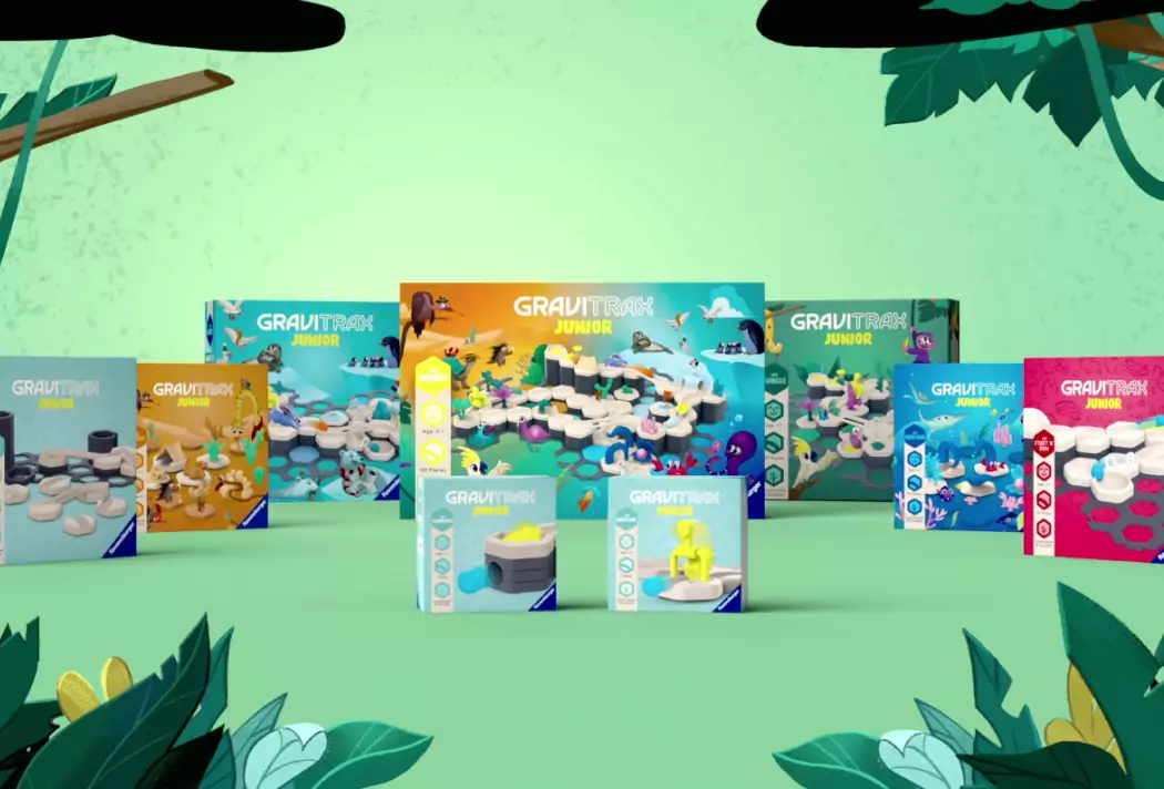 GraviTrax Junior Packshot Entwurf